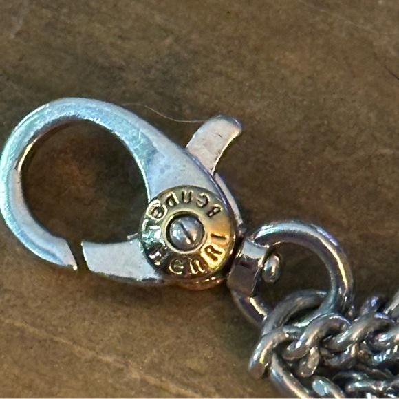 Henri Bendel silver tone multi strand pearls & crystals bracelet - Picture 7 of 9